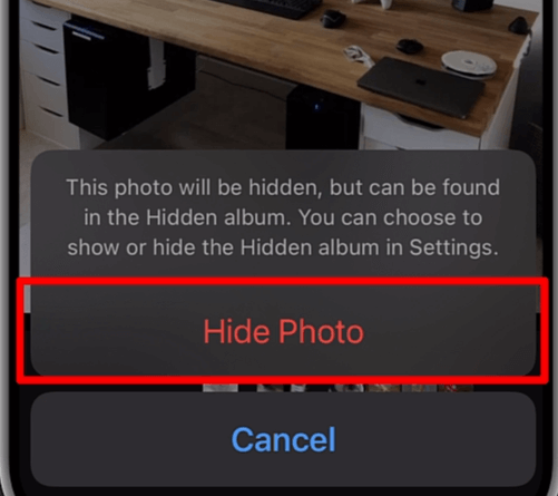 3rd stepii for How to hide photos on iPhone