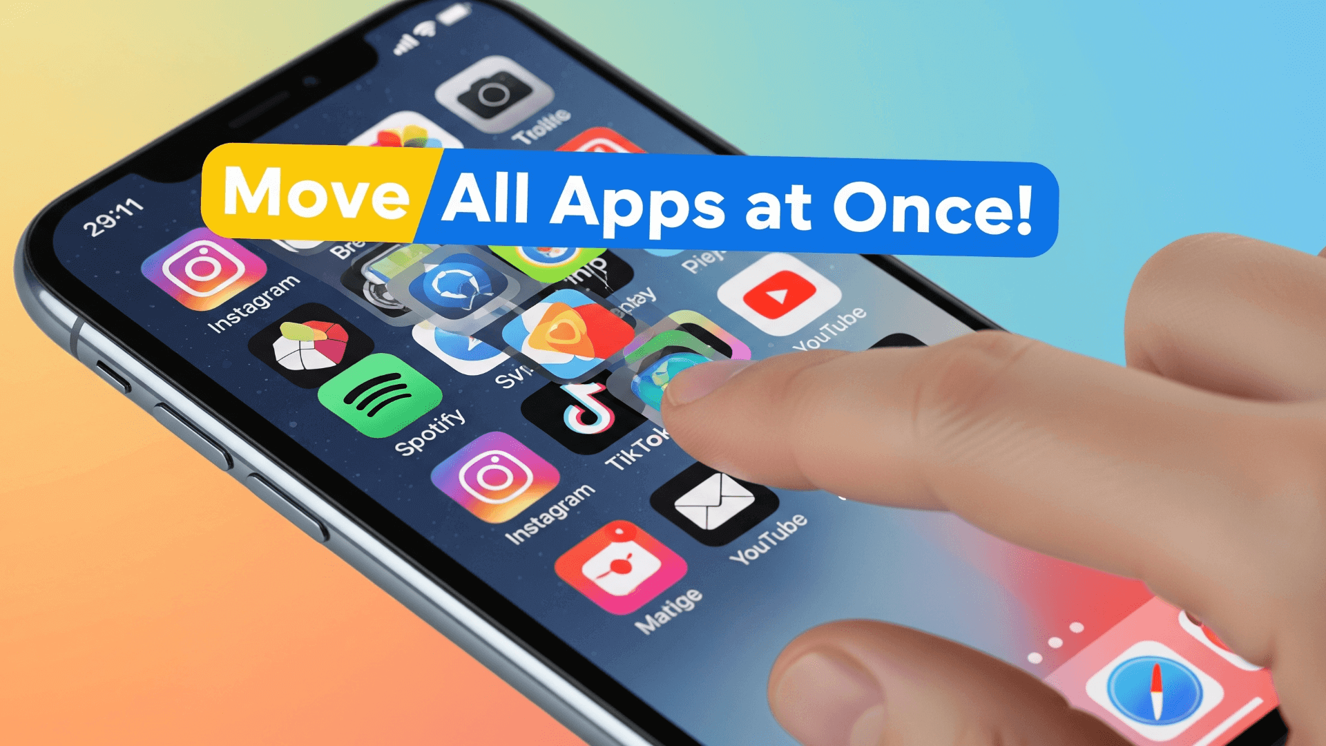 Select and Move All Apps at Once on iPhone.