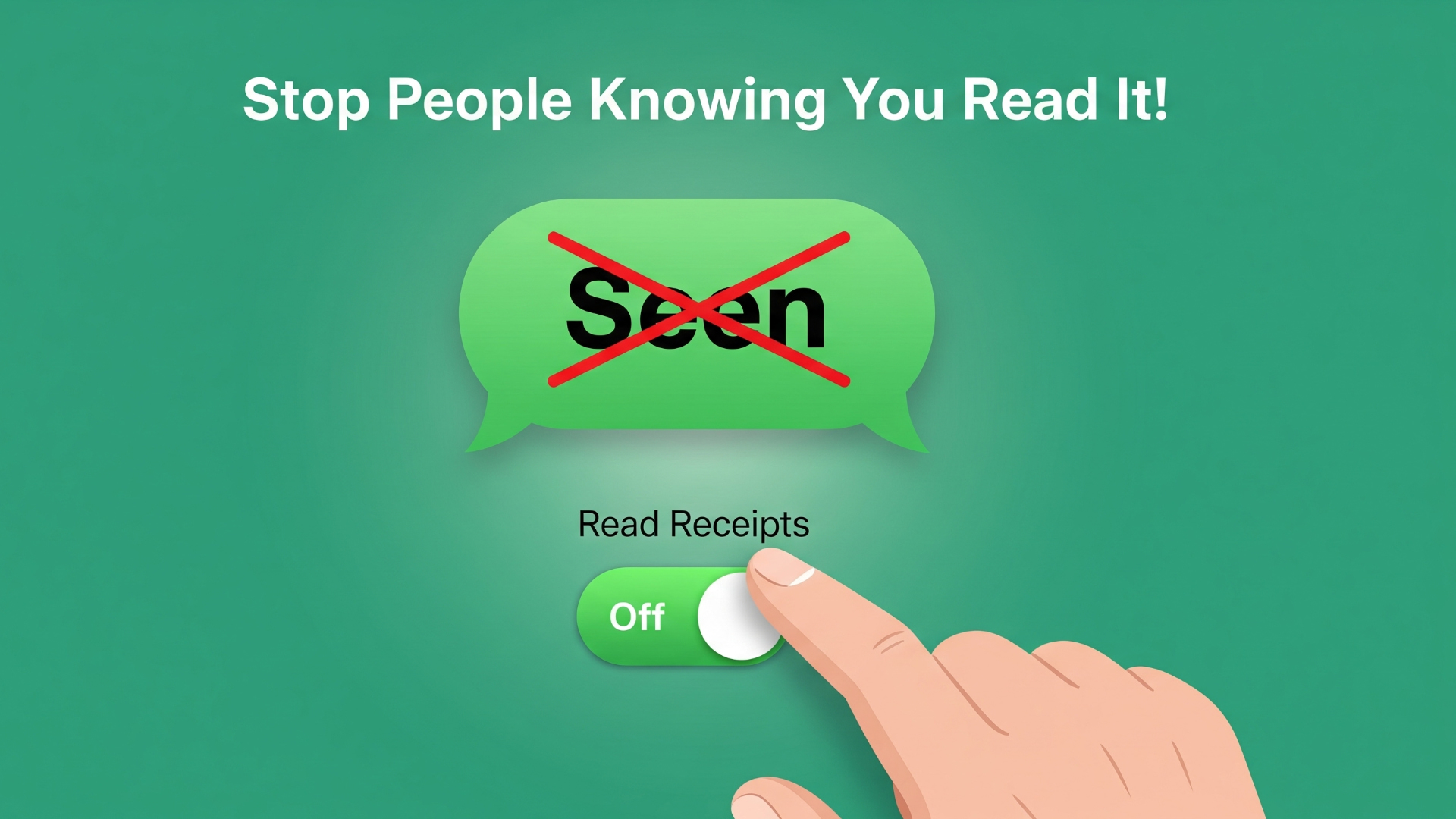 switch receipts to off on WhatsApp